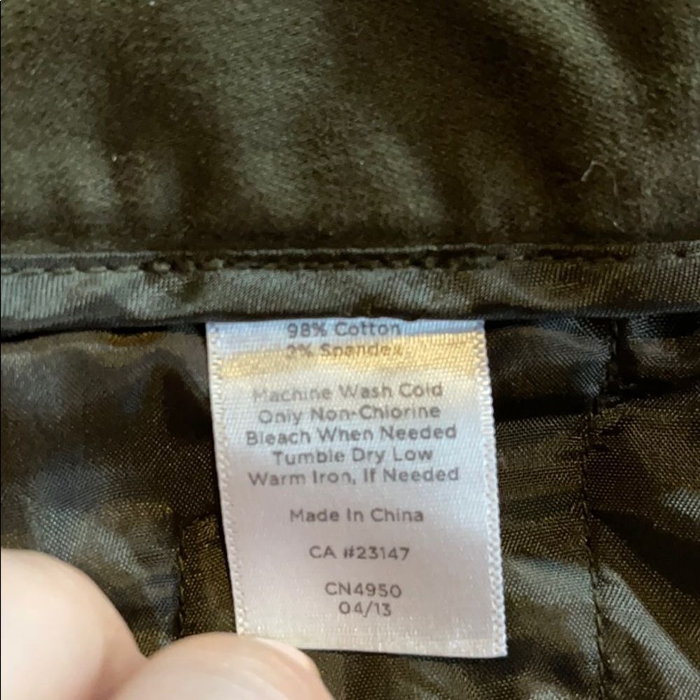 Talbots Cotton Flat Front Pants Slacks Trousers Zippered Pockets Size 10 - Picture 15 of 16